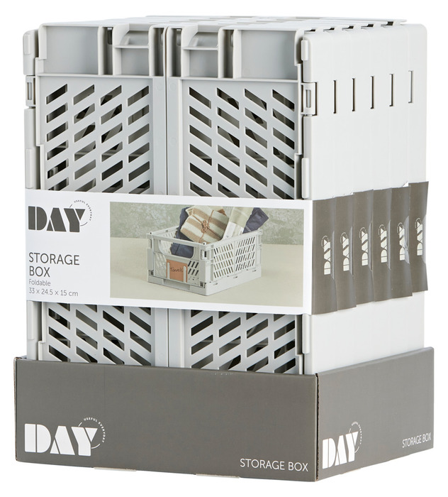 Foldekasse hvid 10 liter - DAY